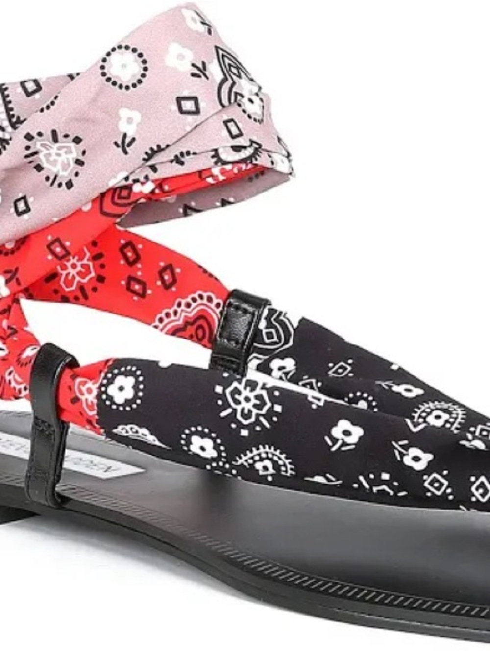 Steve Madden Sasher bandana print wrap-around thong sandals Women size 8 - Picture 8 of 9